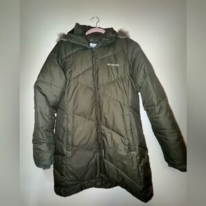 Columbia Olive Puffer Jacket